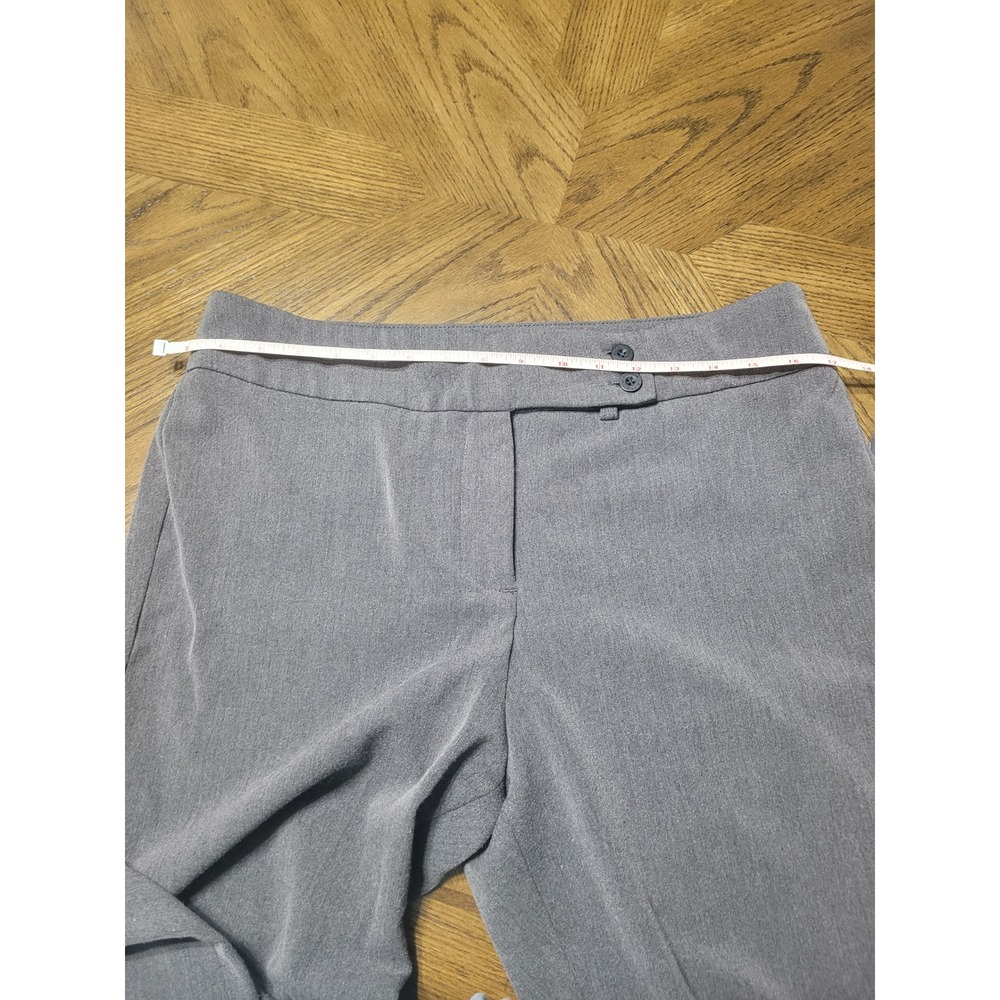 Gloria Vanderbilt Womens Gray Wide Leg Dress Pants Size 12 Career Trousers - Picture 7 of 9